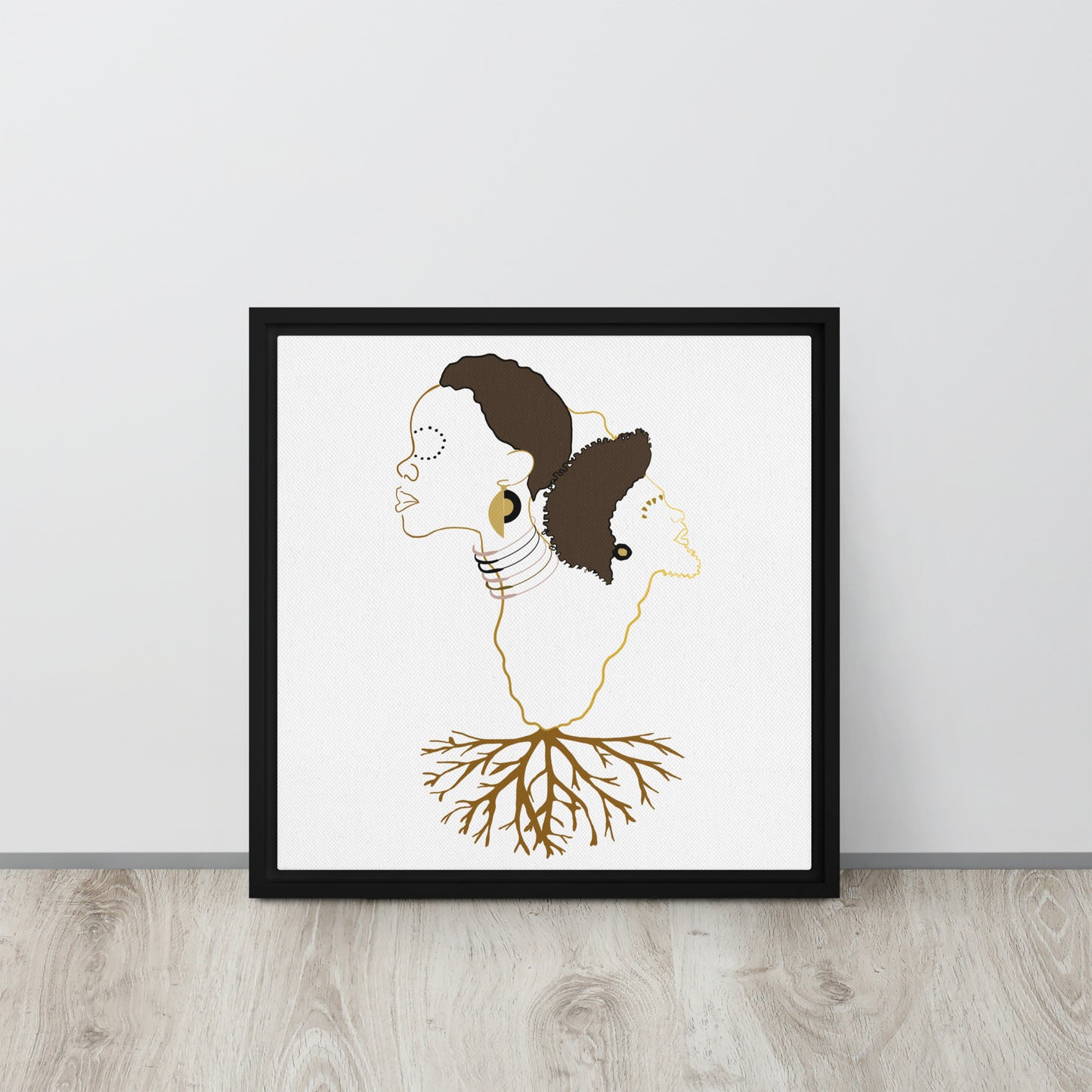 Roots Framed canvas