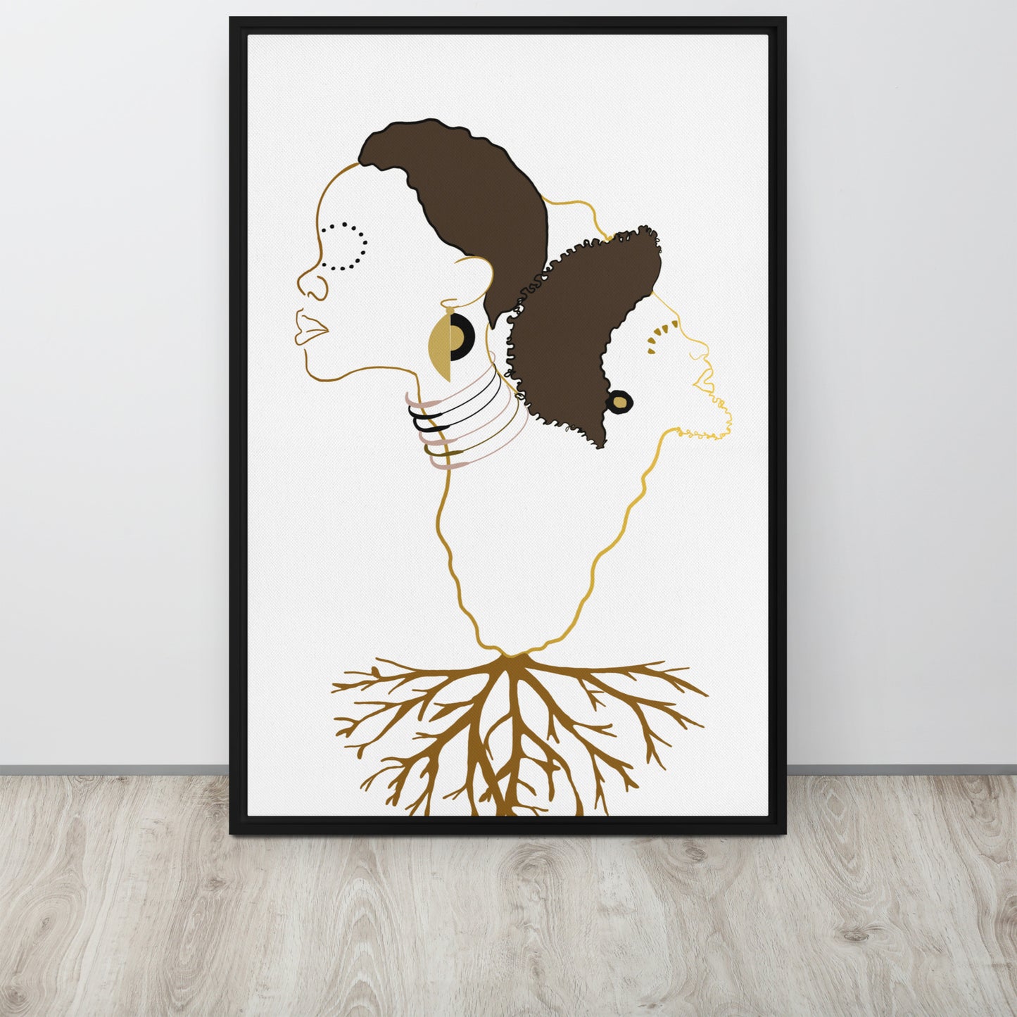 Roots Framed canvas