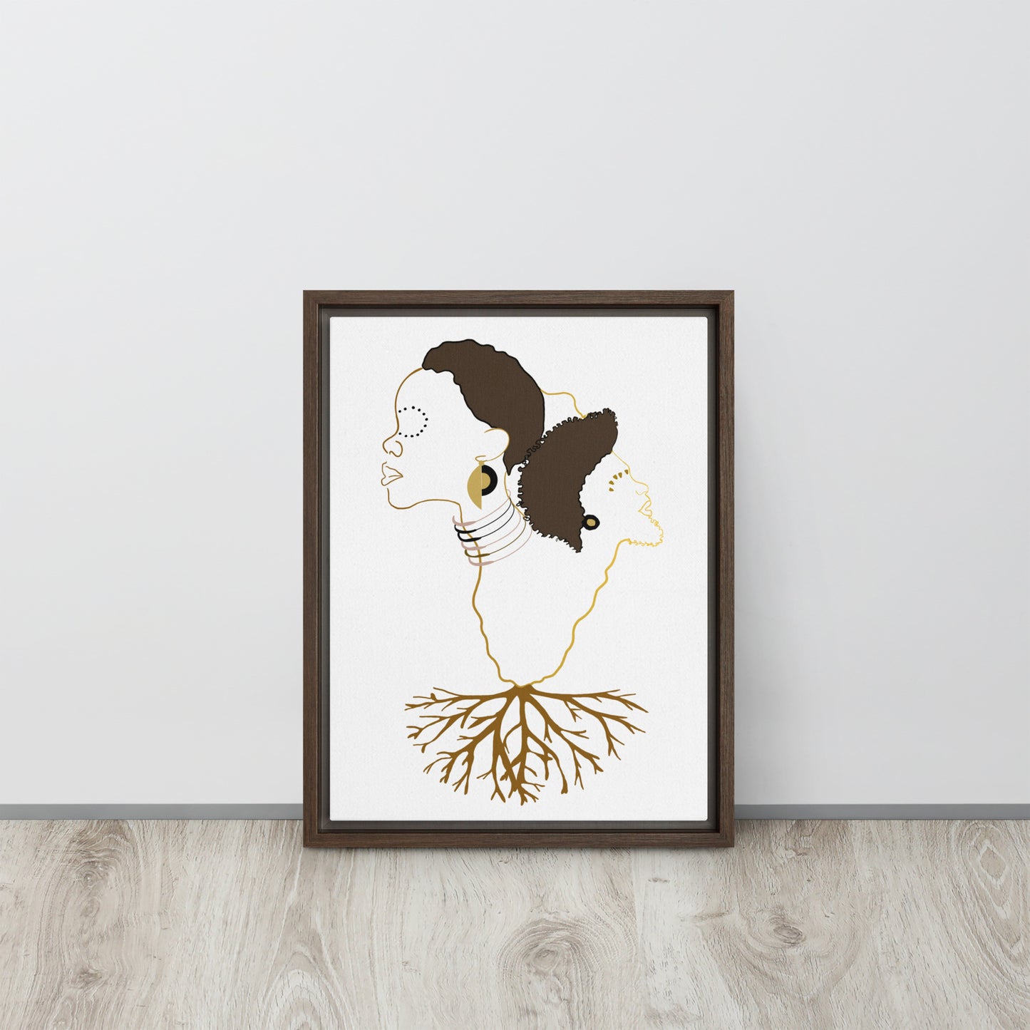Roots Framed canvas