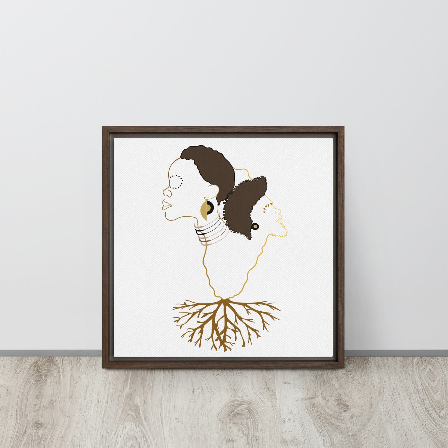 Roots Framed canvas
