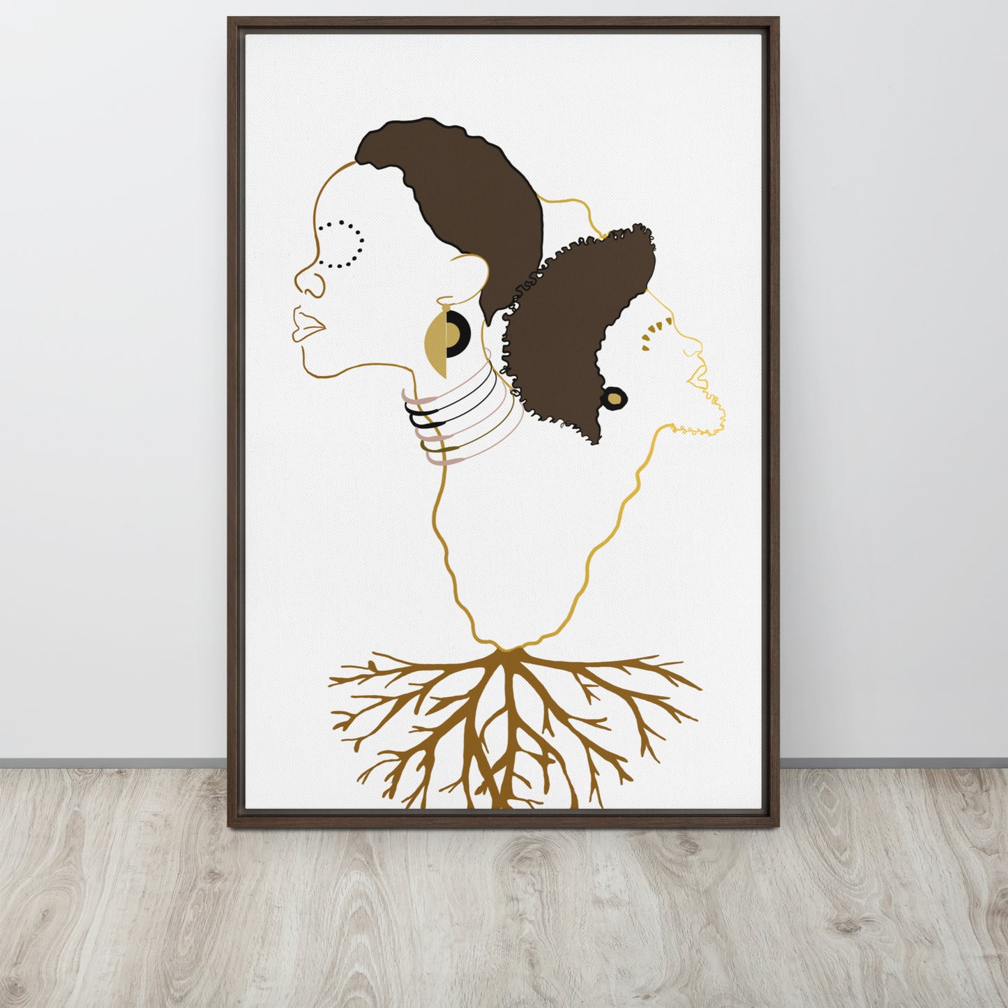 Roots Framed canvas