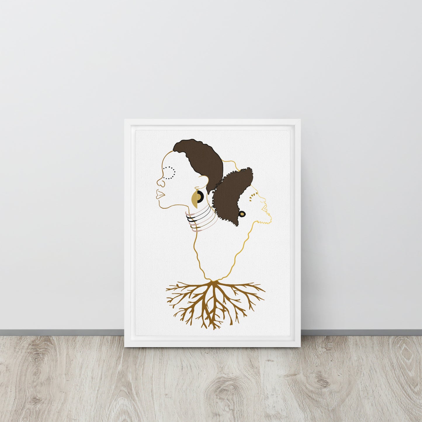 Roots Framed canvas