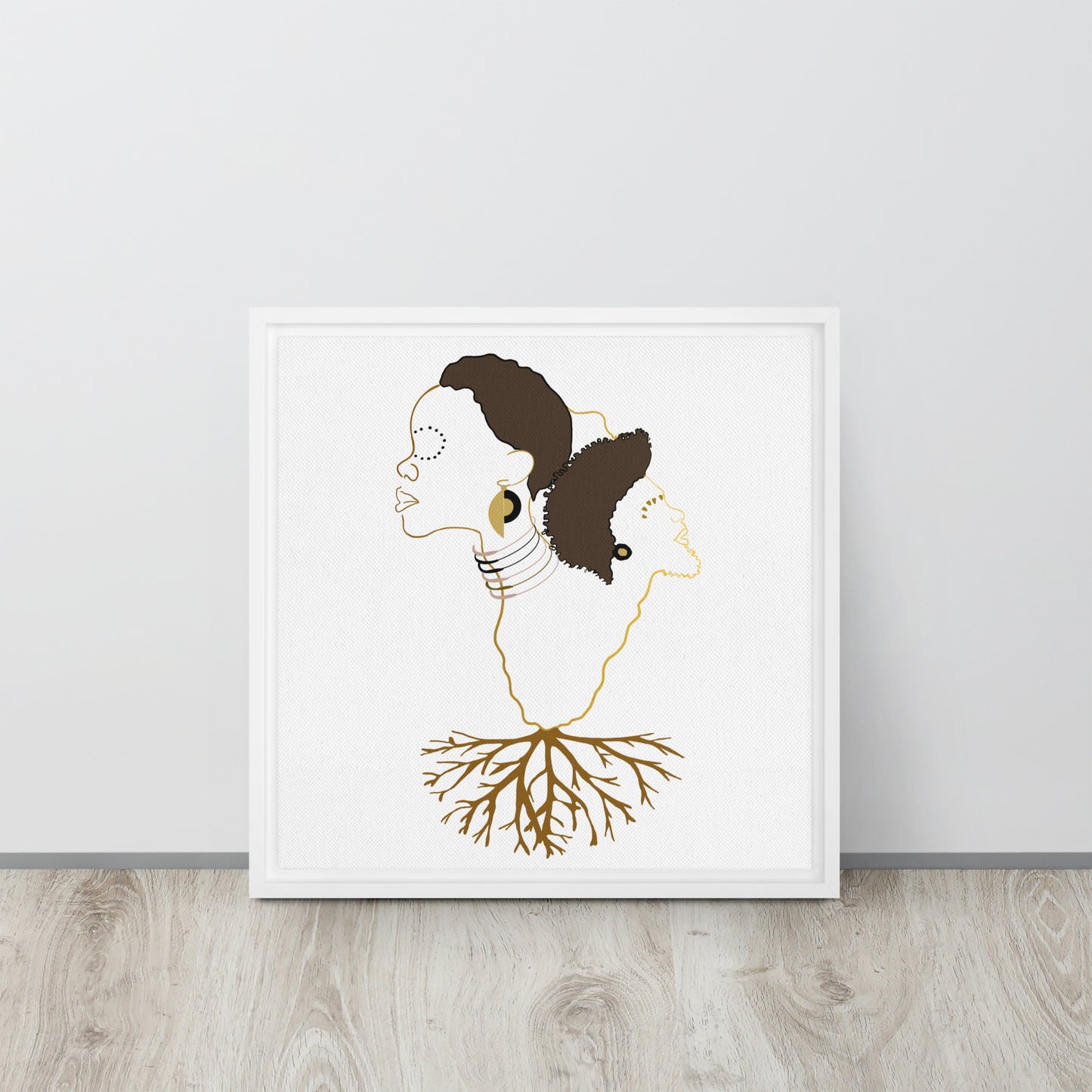 Roots Framed canvas
