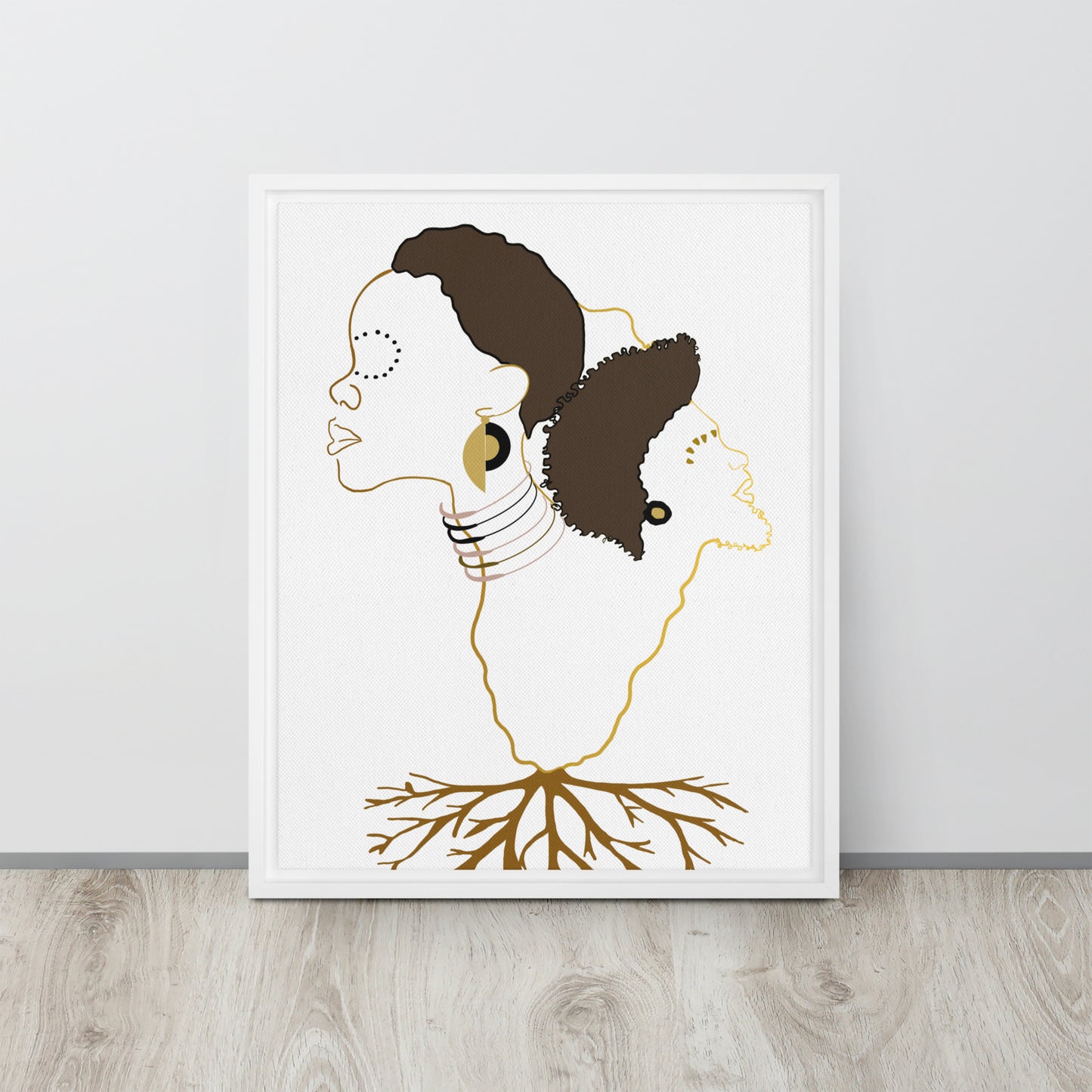 Roots Framed canvas
