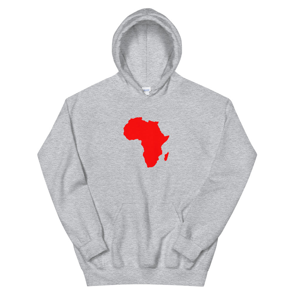Red African MapUnisex Hoodie