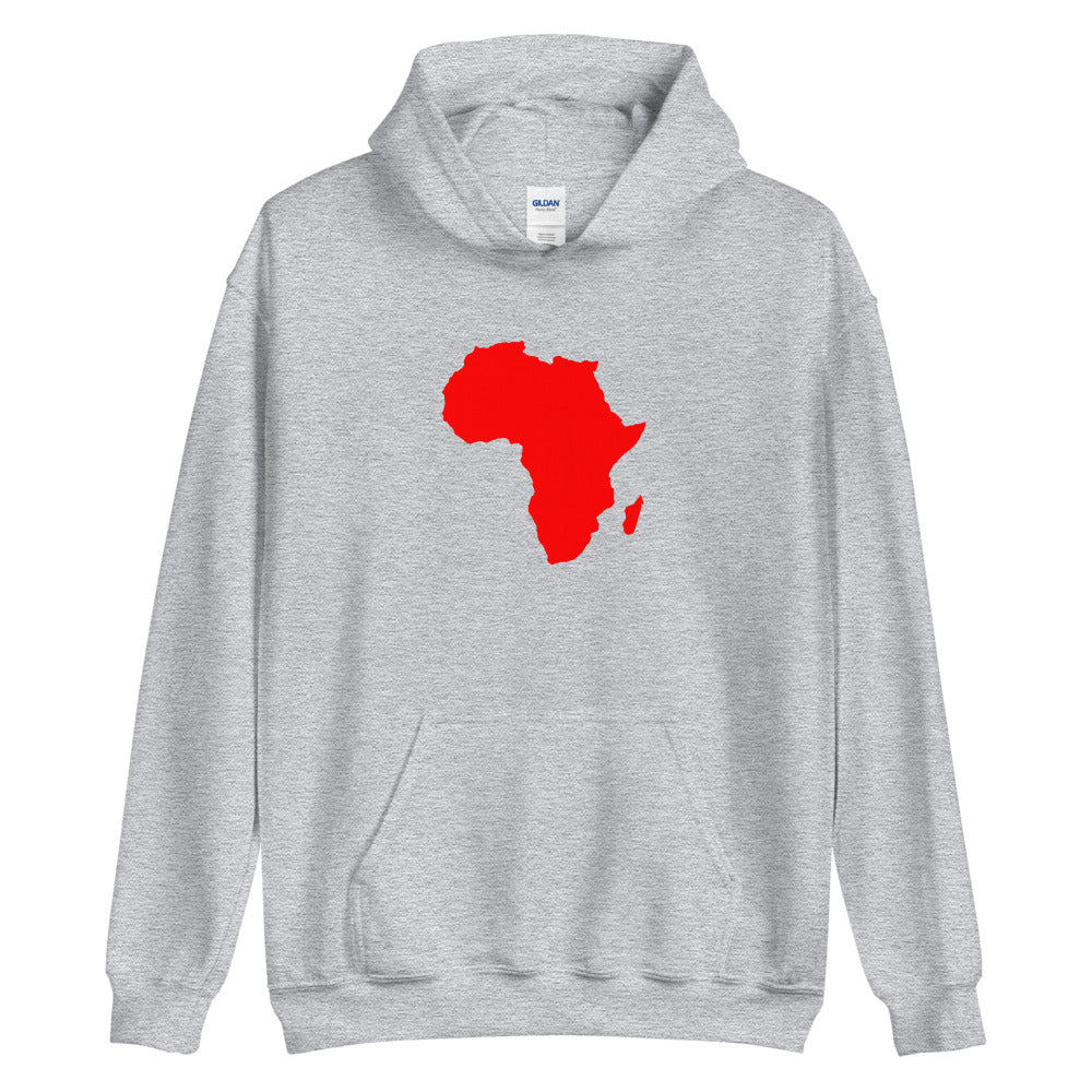 Red African MapUnisex Hoodie