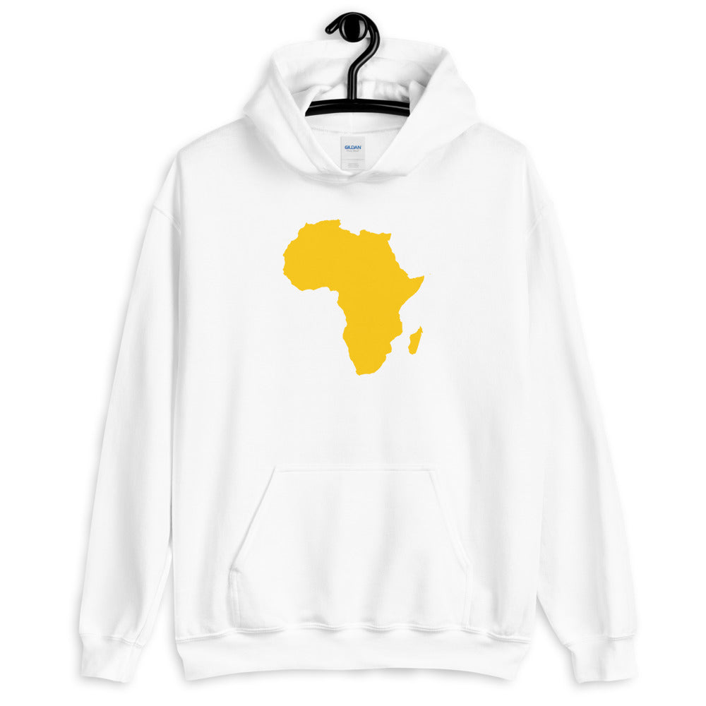 Yellow African Map Unisex Hoodie