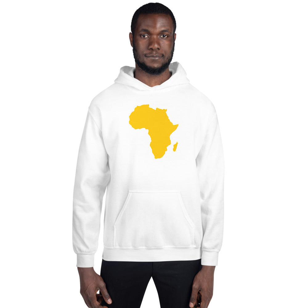 Yellow African Map Unisex Hoodie