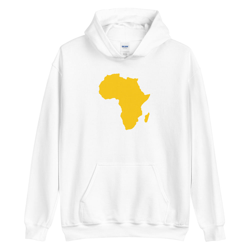 Yellow African Map Unisex Hoodie